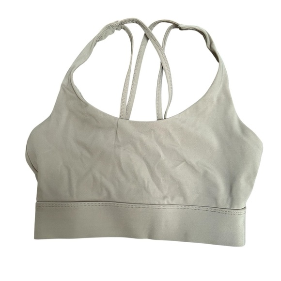 Balance Collection Women's Strappy Sports Bra, Cream, Light Stone, Medium - Picture 2 of 8